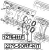 FEBEST 1276-H1F Piston, brake caliper